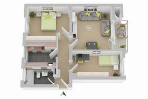 Donaustr. 4, 2 L - Frisch sanierte 3-Zimmer-Wohnung mit Loggia und praktischem Stauraum! – Donaustr. 4, 38120 Weststadt, Braunschweig – Vorschaubild 10