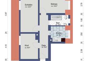 3-Zimmer-Wohnung mit kompletter Anlagestrategie zu kaufen! – Die vollständige Adresse der Immobilie erhältst du vom Anbieter., 47799 Cracau, Krefeld – Vorschaubild 9