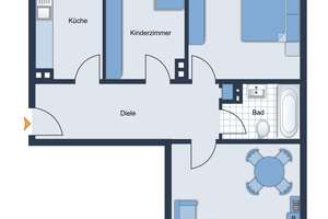 +++ 3696 - Charmante 3-Zimmer-Wohnung mit Balkon zum Innenhof in ruhiger Lage von Köln Kalk +++ – Die vollständige Adresse der Immobilie erhältst du vom Anbieter., 51103 Kalk (Ortsteil), Köln – Vorschaubild 15