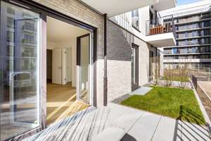 2-Zi Garten-EG Wohnung  in Süd-Ost-Ausrichtung | EBK | Blick auf Parkfläche – Friedenauer Höhe 21, 12159 Friedenau, Berlin – Vorschaubild 1