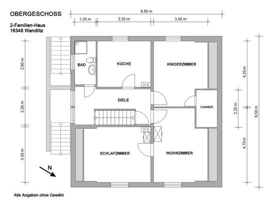 Freistehendes 2-Familienhaus in Wandlitz mit Ausbaumöglichkeiten - Bild 26