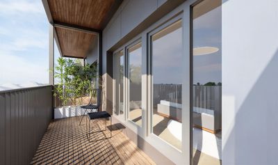 Wohnquartier Pflugweg: Beispiel Appartement Außen, OG2,Haus 1&2,  80m², 3,5 Zimmer