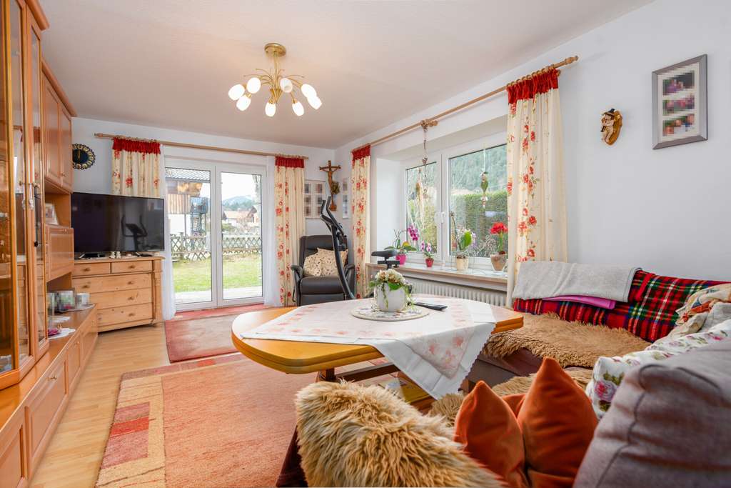 Immobilie in Wallgau - 3-Zimmer-Erdgeschosswohnung in Wallgau mit Terrasse, Hobbyraum & Garage - Bild 0