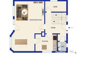 Einfamilienhaus mit großem Grundstück in ruhiger Lage von Rekum bei Bremen – Die vollständige Adresse der Immobilie erhältst du vom Anbieter., 28777 Rekum, Bremen – Vorschaubild 20
