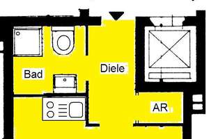 Charmante, voll möblierte 1-Zimmer Wohnung mit Südloggia in Köln-Braunsfeld