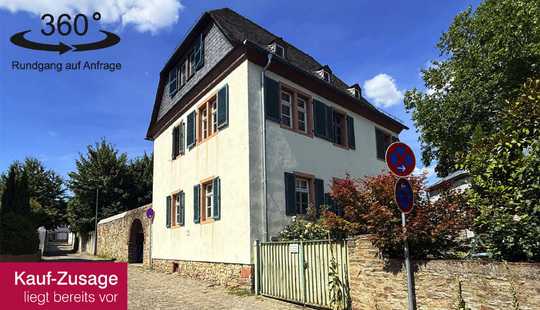 Bild von Historisches 1-3 Familienhaus teilweise mit Rheinblick und hübschem Garten