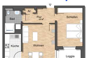 Perfekte Single-Wohnung im Neubaugebiet Sonnenkamp! – Am Feldscheunenteich 11, 38446 Heiligendorf, Wolfsburg – Vorschaubild 2