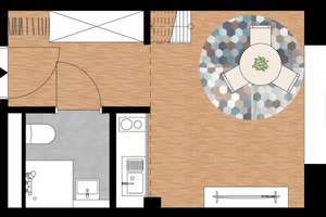 Charmantes Apartment mit Schlafgalerie – möbliert und bezugsfertig – Die vollständige Adresse der Immobilie erhältst du vom Anbieter., 52072 Ponttor, Aachen – Vorschaubild 5