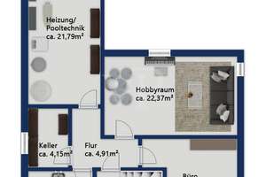 Mehrgenerationen-Villa mit Pool, Penthouse und außergewöhnlichem Wohnkomfort – Die vollständige Adresse der Immobilie erhältst du vom Anbieter., 81825 Gartenstadt Trudering, München – Vorschaubild 30