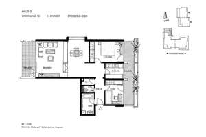 3 Zi.–Erdgeschosswohnung mit  Balkon, Terrasse und Garten – Die vollständige Adresse der Immobilie erhältst du vom Anbieter., 81247 Obermenzing, München – Vorschaubild 14