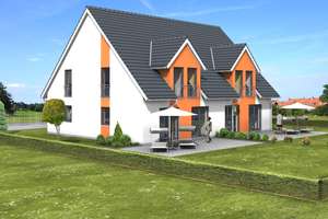 Neubau-Doppelhaushälfte in herrlich naturnaher Wohnlage – Die vollständige Adresse der Immobilie erhältst du vom Anbieter., 91126 Unterreichenbach, Schwabach – Vorschaubild 1