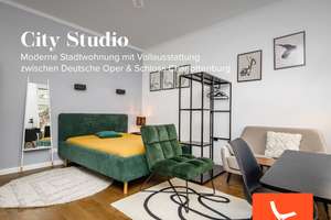 City Studio - Moderne Stadtwohnung mit Vollausstattung nahe Deutsche Oper & Schloss Charlottenburg