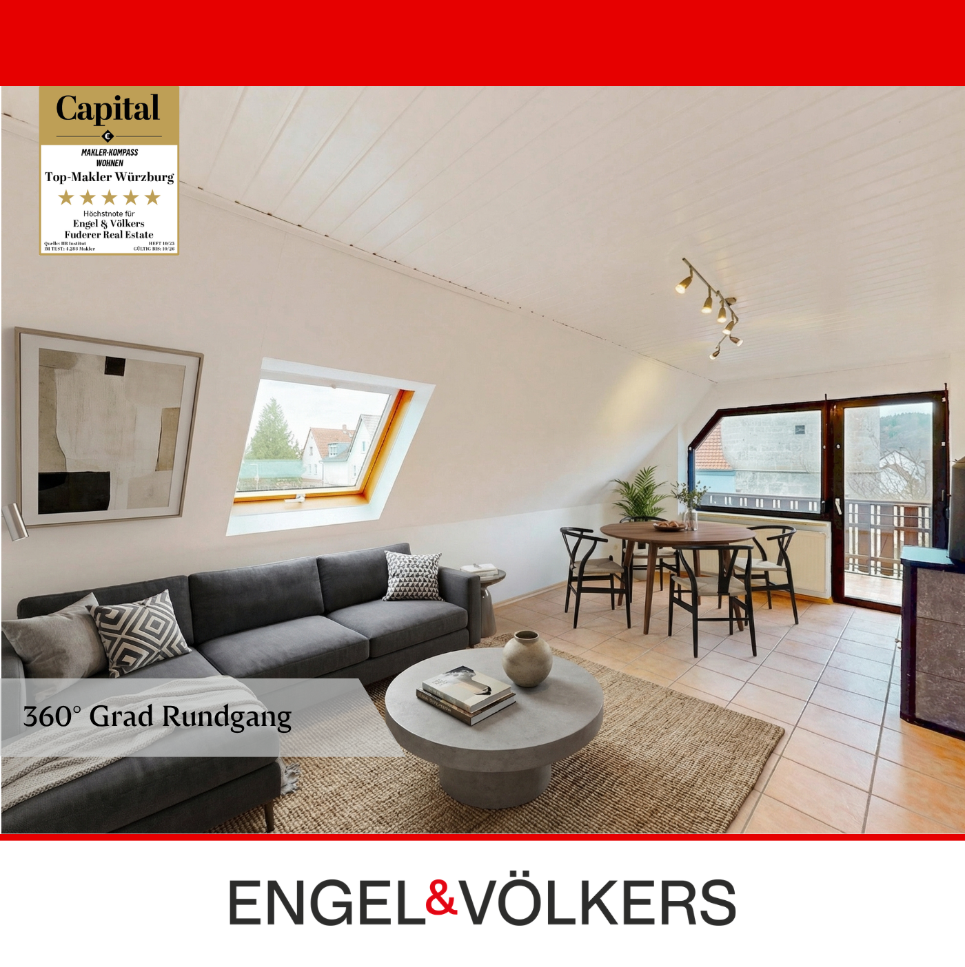 Immobilie in Eibelstadt - Attraktive 4-Zimmer-Dachgeschosswohnung in ruhiger Lage – ideal für Familien, Paare & Kapitalanleger - Bild 7