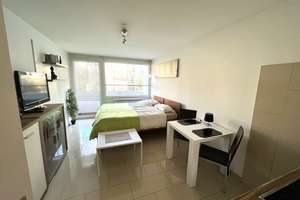 Moderne möblierte 1-Zimmer Wohnung mit Balkon in Milbertshofen – Schleißheimer Straße 257, 80809 Am Riesenfeld, München – Vorschaubild 25