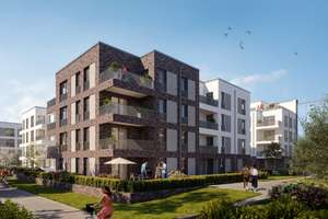 Wohnen im Grünen in ruhiger Lage! 4-Zimmer-Wohnung mit Balkon mit viel Platz - Neubau WE507 – Europaallee 102-110, 51379 Opladen, Leverkusen – Vorschaubild 7