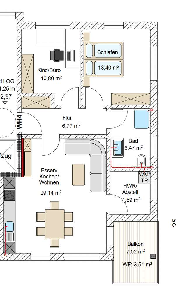 Immobilie in Bruckberg - *** TOP 3-Zimmer Wohnung - KfW 40 + QNG *** - Bild 4