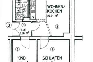 +Investieren in gefragter Lage: Vermietete 3-Raum-Wohnung mit Balkon in Schloßchemnitz+ – Paul-Jäkel-Straße 44, 9113 Altendorf, Chemnitz – Vorschaubild 2