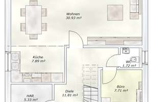 KLINGA: Grundstück inklusive ! 5 Zimmer, Ton-Dachziegel, Wärmepumpe, Fußbodenhz., freie Grundrisspla – Die vollständige Adresse der Immobilie erhältst du vom Anbieter., 4668 Parthenstein – Vorschaubild 2