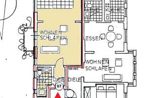 Vollmöblierte,  ruhige 1-Zimmer-Wohnung mit EBK und Balkon – Batteriestr. 63, 27568 Lehe, Bremerhaven – Vorschaubild 25
