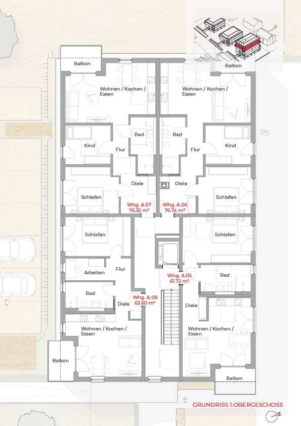 Maxhütter Straße - Haus A-1.OG