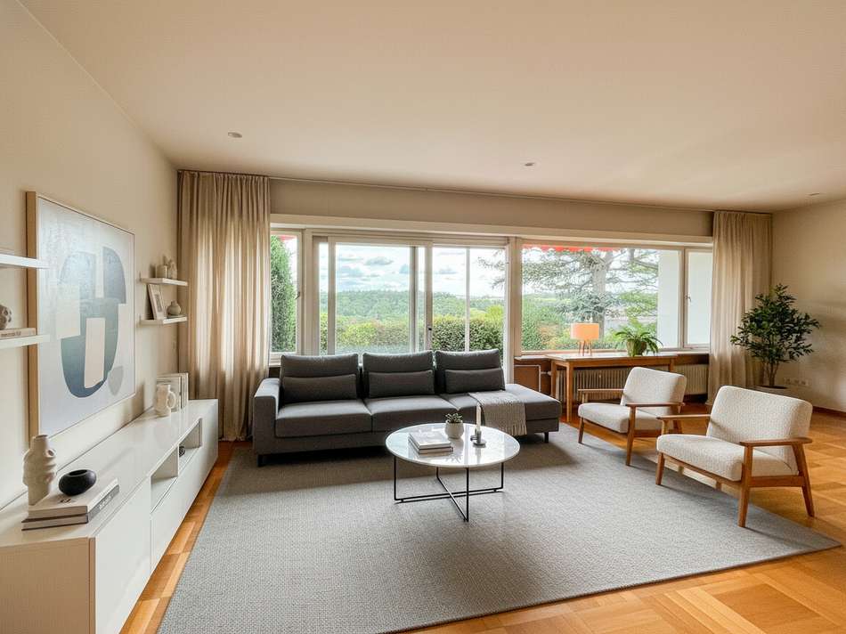 Wohnzimmer KI visualisiert