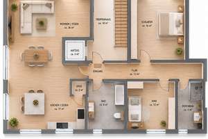 Penthouse Wohnung mit Dachterrasse Köln-Bayenthal – Gustav-Heinemann-Ufer 116A, 50968 Bayenthal, Köln – Vorschaubild 7