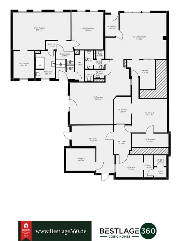 Grundrissplan Erdgeschoss