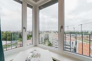 Perfekte Kapitalanlage! Bezugsfreies möbliertes Studio im Fritz Tower Berlin mit grandiosem Ausblick – Lehrter Straße 24 B, 10557 Moabit, Berlin – Vorschaubild 1