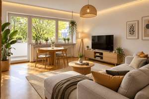 Bezugsfreie 2-Zimmer-Wohnung mit Balkon und Wohnküche in München-Bogenhausen – provisionsfrei