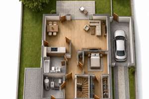 Top gelegene Erdgeschosswohnung mit Garten, individuell und altersgerecht gestaltbar – 6128 Böllberg/Wörmlitz, Halle (Saale) – Vorschaubild 3