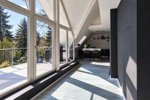 Raum & Design: 4,5 Zi-Penthouse-Maisonette. Kamin. Dachterrasse. Loggia. 3 Bäder. Garage. – 40489 Angermund, Düsseldorf – Vorschaubild 4