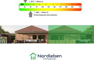 Neubau-Erstbezug: Barrierefreier A+ Bungalow als Doppelhaushälfte in Westrhauderfehn (WE2) – Papenburger Str. 59, 26817 Rhauderfehn – Vorschaubild 4
