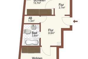 Oberbilk: 2-Zimmer-Eigentumswohnung mit Wintergarten und Tiefgaragenstellplatz – Die vollständige Adresse der Immobilie erhältst du vom Anbieter., 40227 Oberbilk, Düsseldorf – Vorschaubild 18