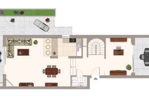 Kamin, Sauna, Garten. Alles vorhanden: 3 Zimmer Maisonette Wohnung in Wittlaer – Roßpfad 28, 40489 Wittlaer, Düsseldorf – Vorschaubild 13