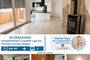 🏡 Modernes Zweifamilienhaus mit Doppelgarage in zentraler Lage von Pforzheim-Brötzingen