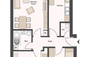 Vermietete 3-Zimmer-Eigentumswohnung mit Balkon und Tiefgaragenstellplatz in Edigheim – Die vollständige Adresse der Immobilie erhältst du vom Anbieter., 67069 Edigheim, Ludwigshafen am Rhein – Vorschaubild 9