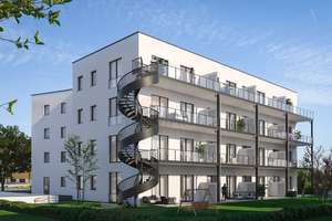 Garten - Loftwohnung mit überdurchschnittlicher Raumhöhe, herrl.Terasse, Neubau, Kapitalanl. oder SB – Randersackerer Str. 46 a/b, 97072 Sanderau, Würzburg – Vorschaubild 2
