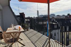Untermiete 10.01.26 - 06.03.26 | DG-Whg. 3 Zimmer | Guter Remote Arbeitsplatz – Nymphenburger Straße 75, 80335 St. Vinzenz, München – Vorschaubild 1