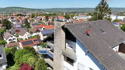 Architektenvilla in exklusiver Aussichtslage, Panoramablick über Schorndorf und das Remstal