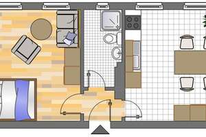 Ab sofort! Schöne 1-Zimmer Wohnung in Dortmund Kley – Dorneystraße 41, 44149 Kley, Dortmund – Vorschaubild 2