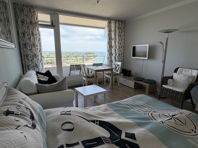 Moderne 1-Zimmer-Wohnung mit Meerblick