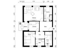 Gut geschnittene 4-Zimmer-Wohnung mit Balkon in zentraler Lage! Ideal für Familien! – Die vollständige Adresse der Immobilie erhältst du vom Anbieter., 22761 Bahrenfeld, Hamburg – Vorschaubild 2