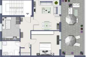 ATTRAKTIVE 2-ZIMMERWOHNUNG MIT DACHTERRASSE IN DER HEILBRONNER INNENSTADT