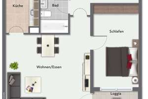 Vermietete Wohnung in der beliebten Waldstadt – Die vollständige Adresse der Immobilie erhältst du vom Anbieter., 76139 Waldstadt, Karlsruhe – Vorschaubild 2