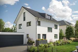Ruhiges Neubauprojekt Einfamilienhaus (hintere Grundstückshälfte) – modern und energieeffizient (A+) – Die vollständige Adresse der Immobilie erhältst du vom Anbieter., 81825 Gartenstadt Trudering, München – Vorschaubild 1