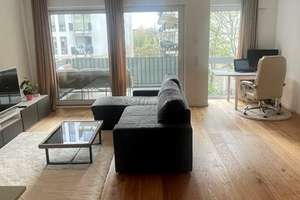 hochwertiger Neubau - 2 Zimmer, Terrasse, möbliert – Roßstraße 134, 40476 Golzheim, Düsseldorf – Vorschaubild 1