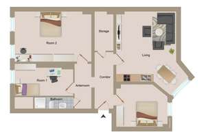Nahe Helmholtzplatz: Bezugsfreie 3/4-Zimmer-Wohnung mit Renovierungspotenzial – Die vollständige Adresse der Immobilie erhältst du vom Anbieter., 10437 Prenzlauer Berg, Berlin – Vorschaubild 17