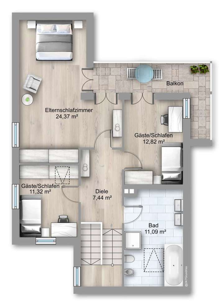 Grundriss Obergeschoss