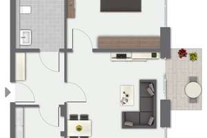 2-Zimmer-Wohnung im Erstbezug - rollstuhlgerecht & mit WBS – Die vollständige Adresse der Immobilie erhältst du vom Anbieter., 49090 Atter, Osnabrück – Vorschaubild 3