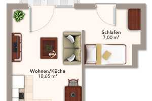 1,5 Raum Apartment in Erfurt – Erfurt – Vorschaubild 5